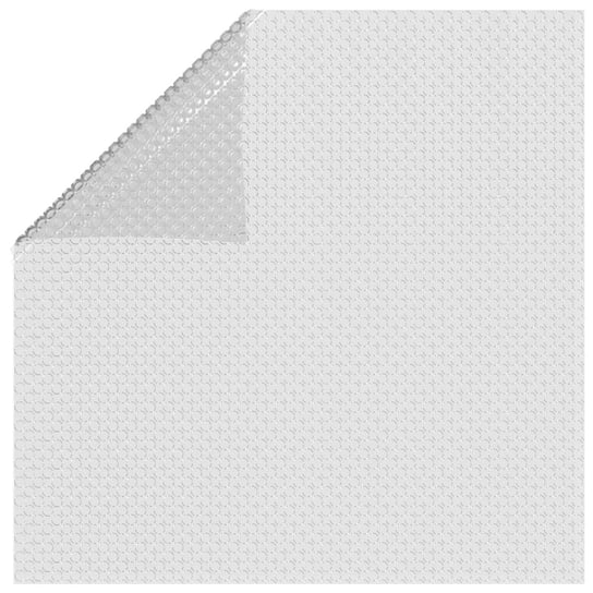 vidaXL Pływająca folia solarna z PE, 450x220 cm, szara vidaXL