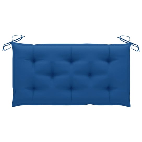 vidaXL Poduszka na ławkę ogrodową, niebieska, 100x50x7 cm, tkanina vidaXL