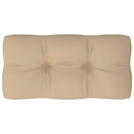 vidaXL Poduszka na sofę z palet, beżowa, 80x40x10 cm vidaXL