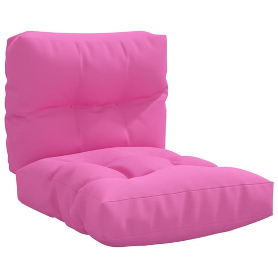 vidaXL Poduszki na sofę z palet, 2 szt., różowe, tkanina vidaXL