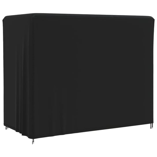 vidaXL Pokrowiec na huśtawkę ogrodową, czarny, 220x125x170 cm, tkanina vidaXL