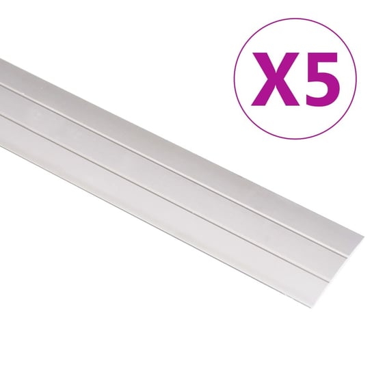 vidaXL Profile podłogowe, 5 szt., aluminium, 134 cm, złote vidaXL