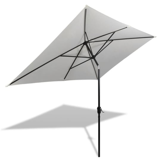 vidaXL Prostokątny parasol ogrodowy, biały, 200x300 cm vidaXL