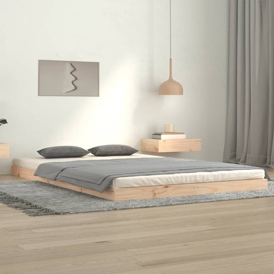 vidaXL Rama łóżka, 120 x 200 cm, lite drewno sosnowe vidaXL
