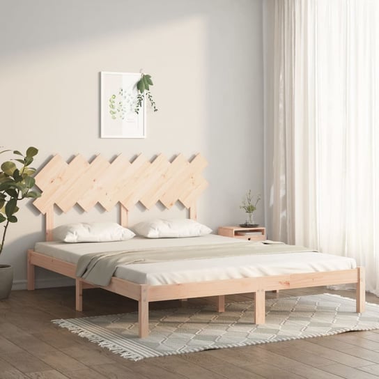 vidaXL Rama łóżka, 160 x 200 cm, lite drewno vidaXL