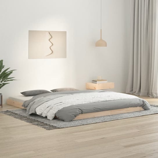 vidaXL Rama łóżka, 160 x 200 cm, lite drewno sosnowe vidaXL