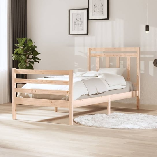 vidaXL Rama łóżka, lite drewno, 100 x 200 cm vidaXL