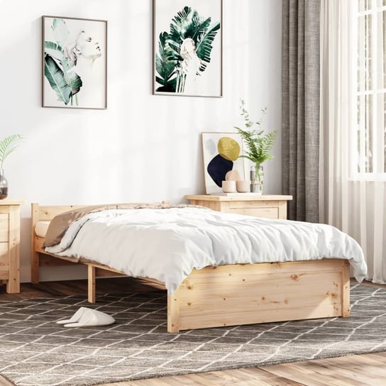 vidaXL Rama łóżka, lite drewno, 100 x 200 cm vidaXL