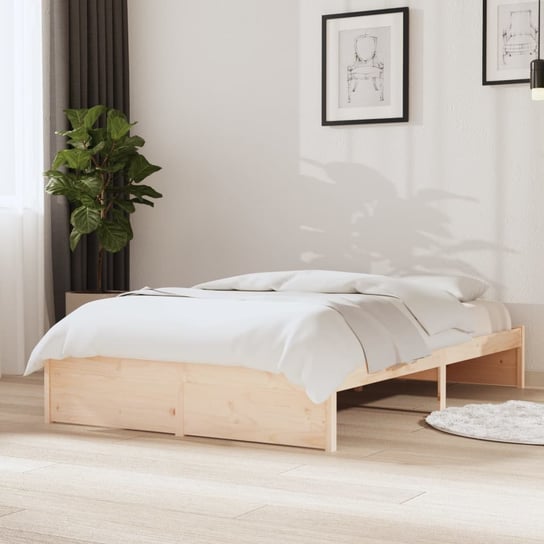 vidaXL Rama łóżka, lite drewno, 120 x 200 cm vidaXL