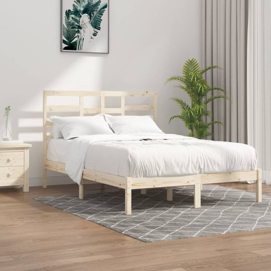 vidaXL Rama łóżka, lite drewno, 140x200 cm vidaXL