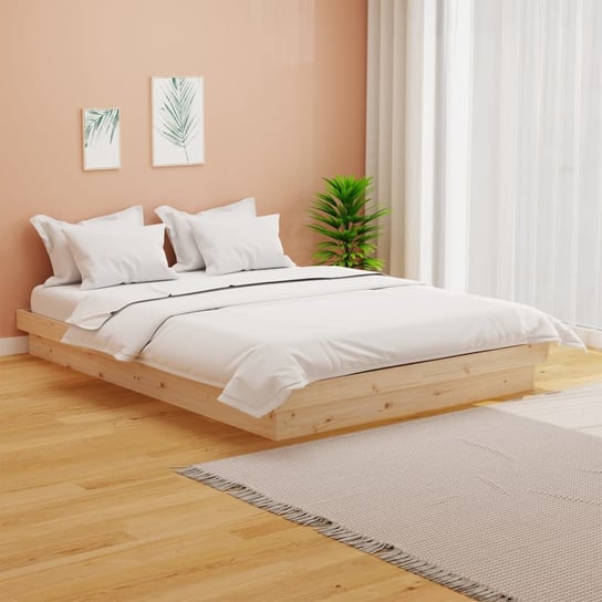 vidaXL Rama łóżka, lite drewno, 150x200 cm vidaXL
