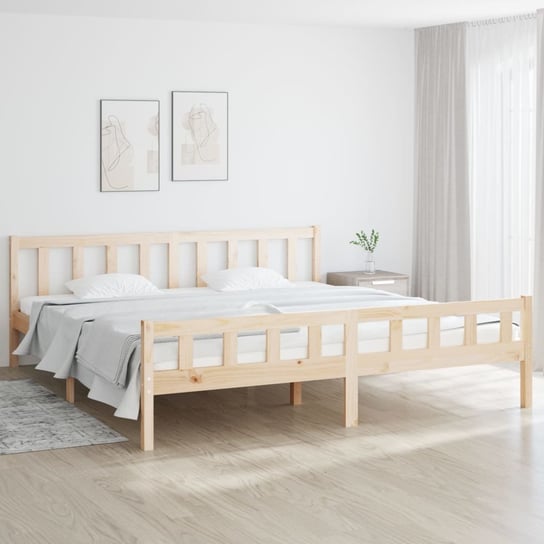 vidaXL Rama łóżka, lite drewno, 180x200 cm vidaXL