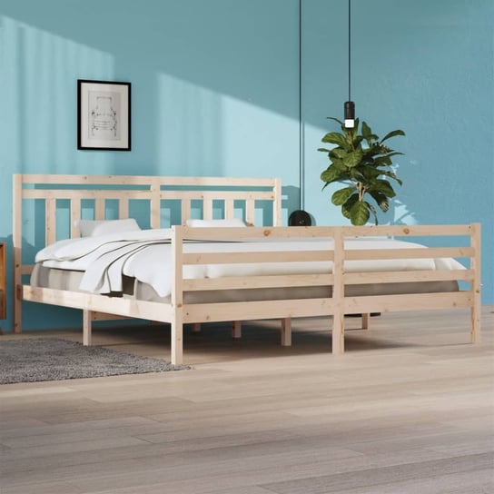 vidaXL Rama łóżka, lite drewno, 200 x 200 cm vidaXL