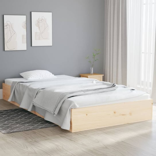 vidaXL Rama łóżka, lite drewno, 90 x 200 cm vidaXL