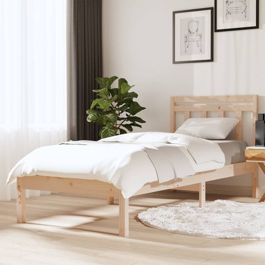 vidaXL Rama łóżka, lite drewno, 90x190 cm, 3FT, pojedyncza vidaXL