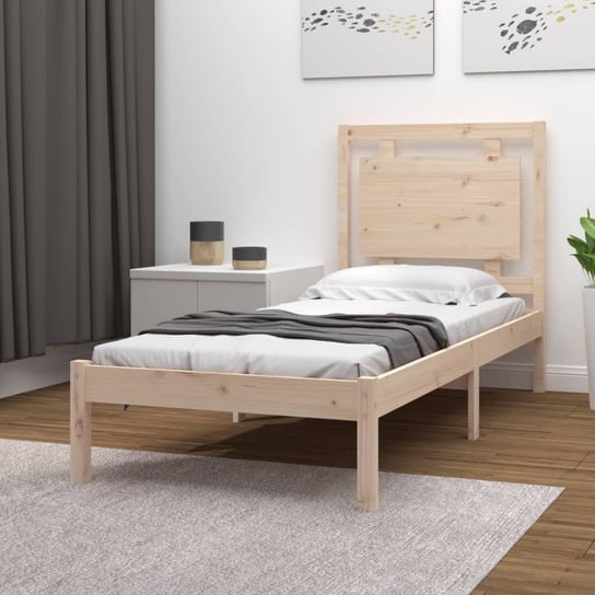vidaXL Rama łóżka, lite drewno, 90x200 cm vidaXL