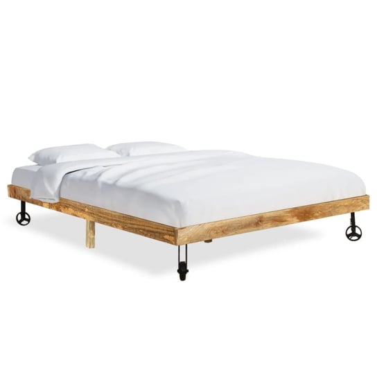 vidaXL Rama łóżka, lite drewno mango, 160 x 200 cm vidaXL