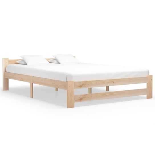 vidaXL Rama łóżka, lite drewno sosnowe, 120 x 200 cm vidaXL