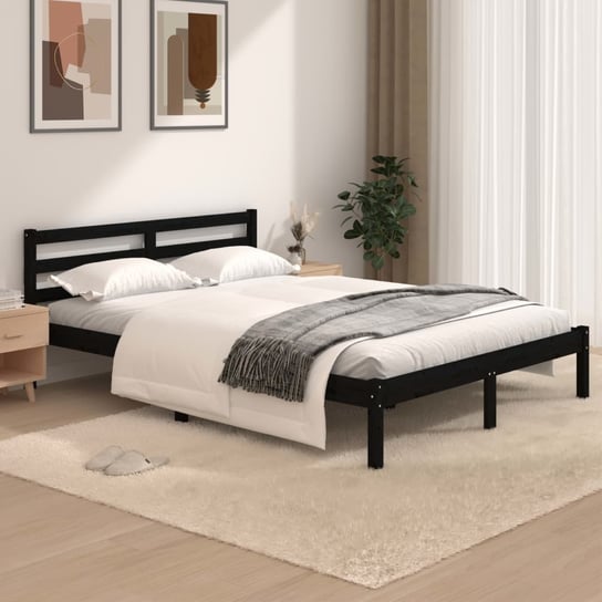 vidaXL Rama łóżka, lite drewno sosnowe, 120x190 cm, 4FT, podwójna vidaXL