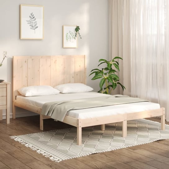 vidaXL Rama łóżka, lite drewno sosnowe, 120x200 cm vidaXL