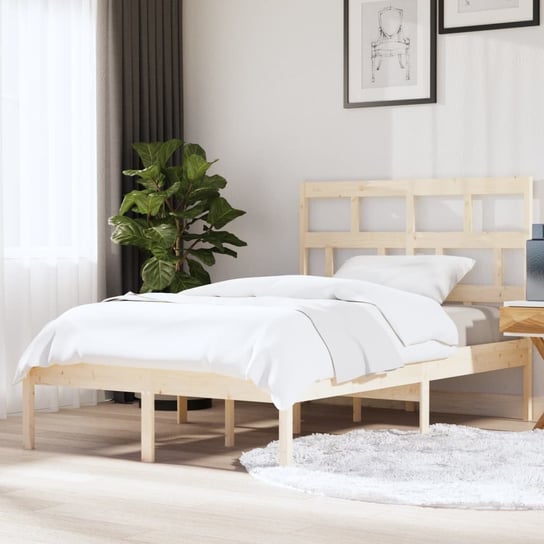 vidaXL Rama łóżka, lite drewno sosnowe, 140 x 200 cm vidaXL