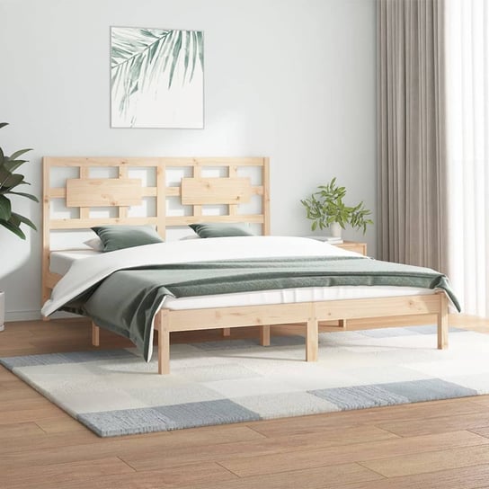 vidaXL Rama łóżka, lite drewno sosnowe, 180x200 cm vidaXL