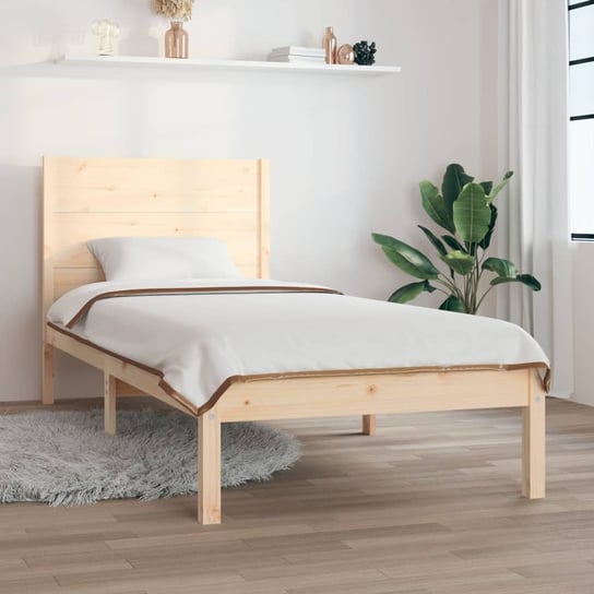 vidaXL Rama łóżka, lite drewno sosnowe, 90 x 200 cm vidaXL