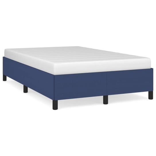 vidaXL Rama łóżka, niebieska, 120x190 cm, obita tkaniną vidaXL
