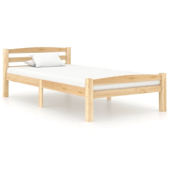 vidaXL Rama łóżka z litego drewna sosnowego, 90 x 200 cm vidaXL