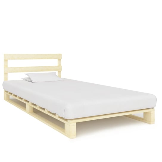 vidaXL Rama łóżka z palet, lite drewno sosnowe, 100 x 200 cm vidaXL