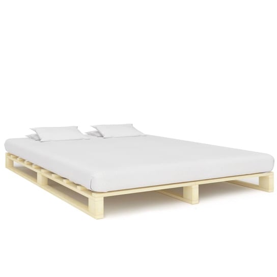 vidaXL Rama łóżka z palet, lite drewno sosnowe, 180 x 200 cm vidaXL