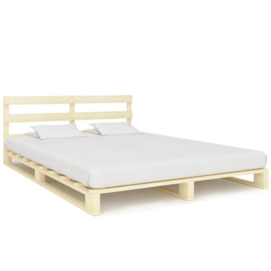vidaXL Rama łóżka z palet, lite drewno sosnowe, 180 x 200 cm vidaXL