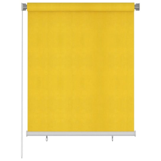 vidaXL Roleta zewnętrzna, 120x140 cm, żółta, HDPE vidaXL
