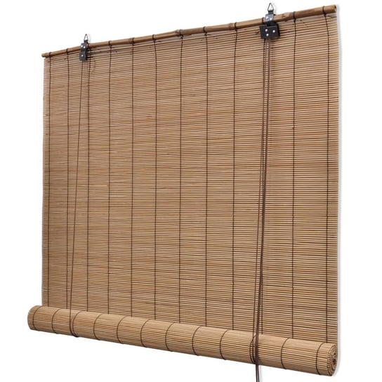 vidaXL Rolety bambusowe, 120 x 220 cm, brązowe vidaXL