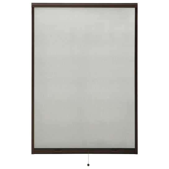 vidaXL, Rolowana moskitiera okienna, brązowa, 110x170 cm vidaXL