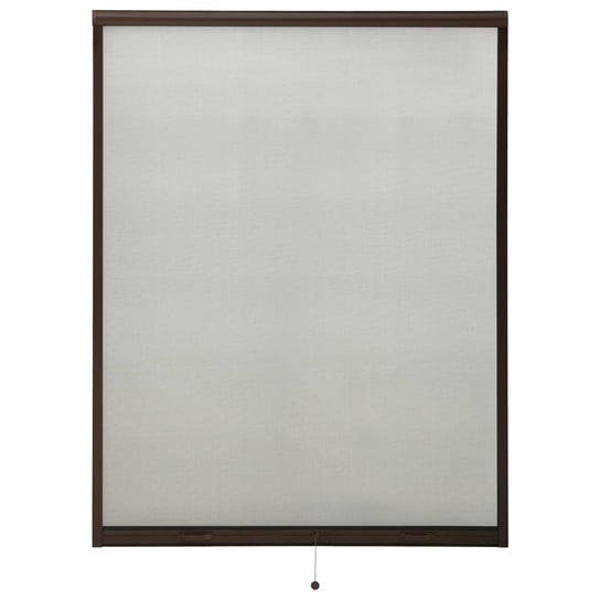vidaXL, Rolowana moskitiera okienna, brązowa, 130x170 cm vidaXL