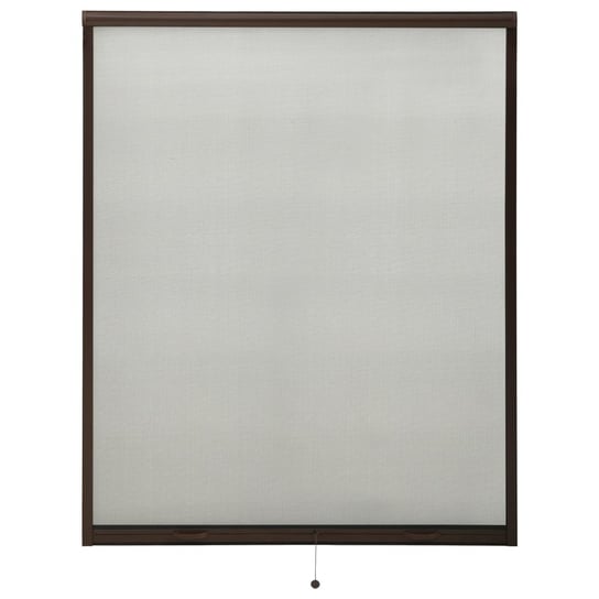 vidaXL, Rolowana moskitiera okienna, brązowa, 150x170 cm vidaXL