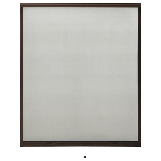 vidaXL, Rolowana moskitiera okienna, brązowa, 160x170 cm vidaXL