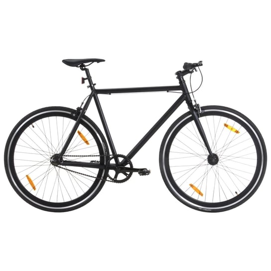 vidaXL Rower single speed, czarny 700c, 59 cm vidaXL