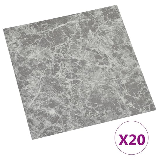 vidaXL Samoprzylepne panele podłogowe, 20 szt., PVC, 1,86 m², beton vidaXL