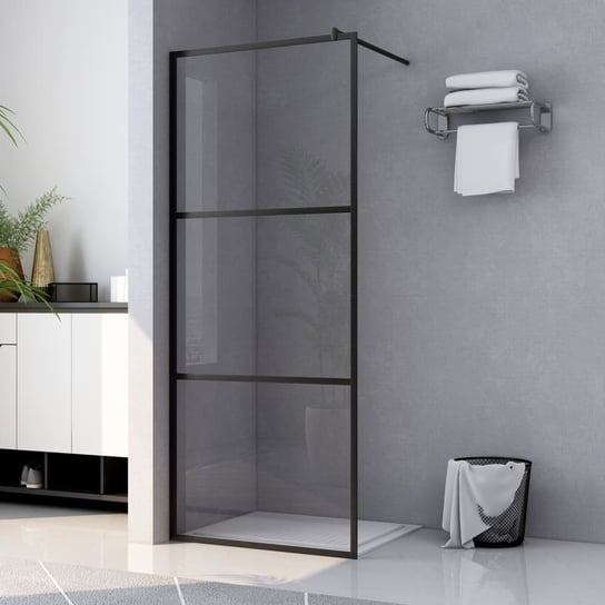 vidaXL Ścianka prysznicowa, przezroczyste szkło ESG, 115 x 195 cm vidaXL