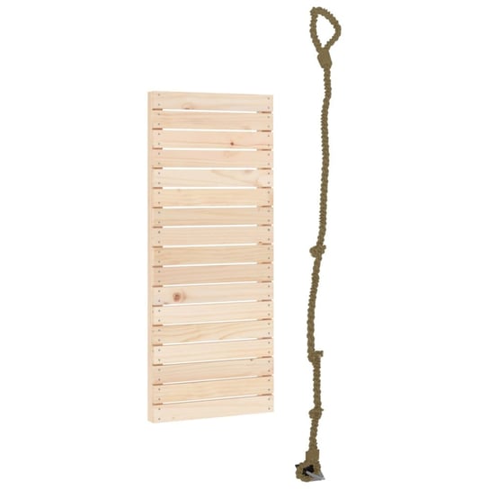 vidaXL Ścianka z linką do wspinaczki, 44,5x5x108 cm, drewno sosnowe vidaXL