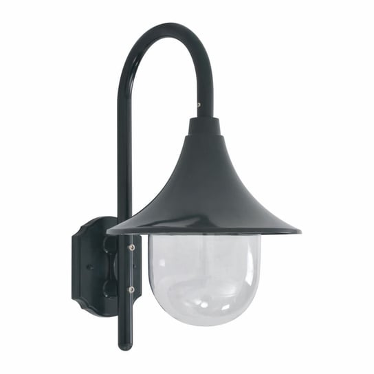 VidaXL Ścienna lampa ogrodowa, 42 cm, E27, aluminiowa, ciemnozielona vidaXL