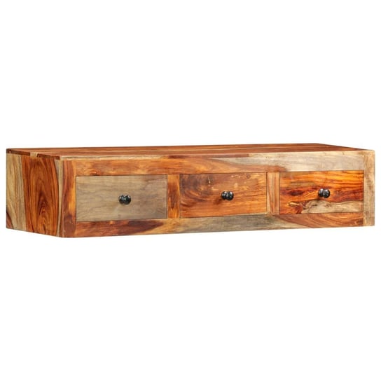 vidaXL Ścienny stolik konsolowy, 100x25x20 cm, lite drewno sheesham vidaXL