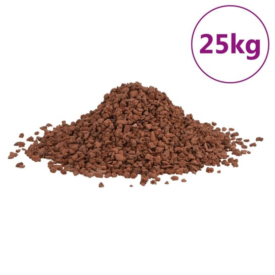 vidaXL Skała wulkaniczna, 25 kg, czerwona, 5-8 mm vidaXL