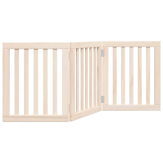 vidaXL Składana bramka zabezpieczająca dla psa, 3 panele, 150 cm vidaXL