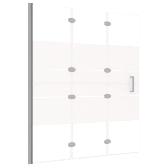 vidaXL Składana kabina prysznicowa, ESG, 120x140 cm, biała vidaXL