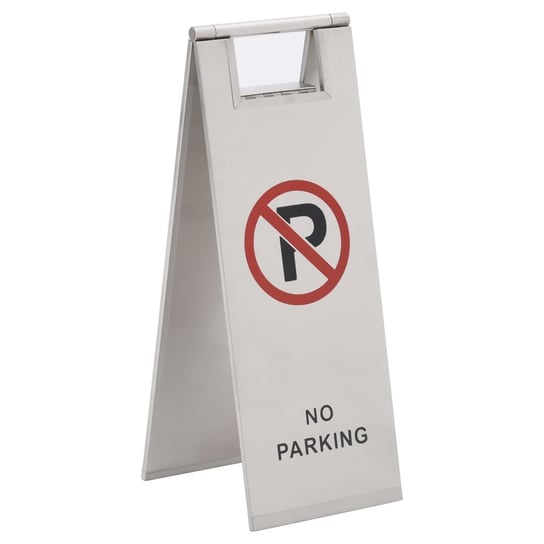 vidaXL, Składane oznakowanie parkingowe, stal nierdzewna vidaXL