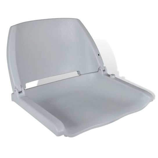 vidaXL Składany fotel na łódź, bez poduszki, szary, 48x51x41 cm vidaXL