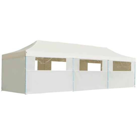 vidaXL Składany namiot z 8 ścianami bocznymi, 3 x 9 m, kremowy vidaXL